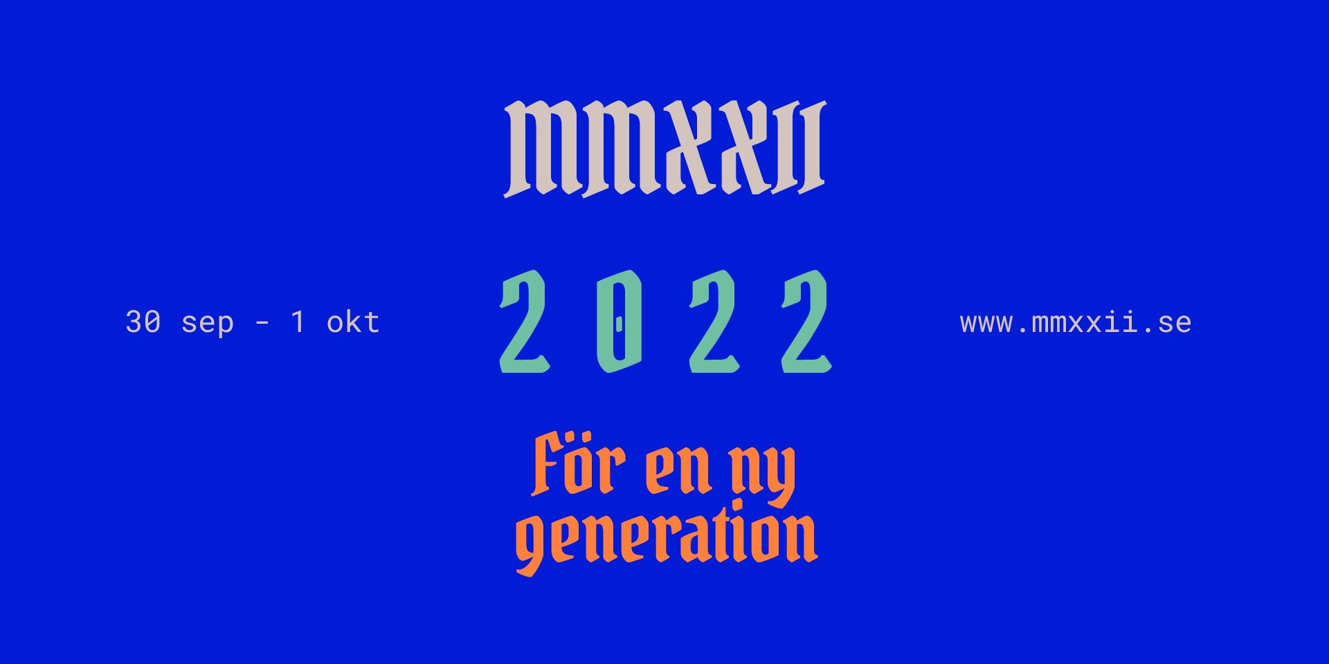 2022 - för en ny generation